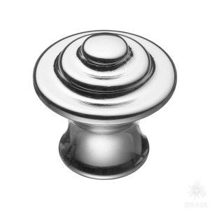 1934 0026 CR Ручка кнопка, глянцевый хром