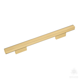 7345 0192 GL-GL Ручка скоба, глянцевое золото 192 мм