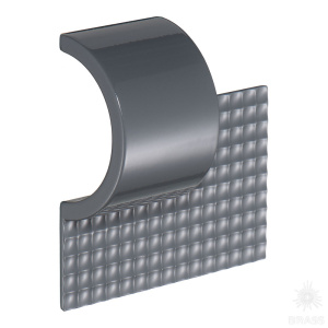 AT 101.32.65 ATIPICA Ручка скоба, глянцевый серый 32 мм