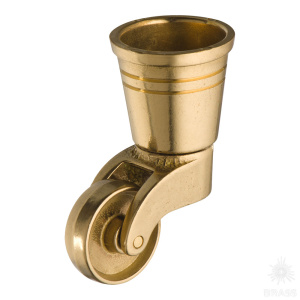 ART.2 POLISHED BRASS WHEEL Колесо мебельное, латунь