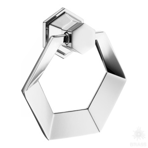 912-Chrome Ручка кольцо, глянцевый хром