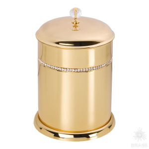 3512-71-003 Ведро, латунь с кристаллами Swarovski, глянцевое золото