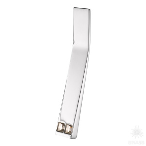 25144-005-32-SWR Ручка скоба с кристаллами Swarovski, латунь, глянцевый хром 32 мм