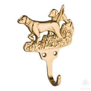 00099 Крючок собака, латунь