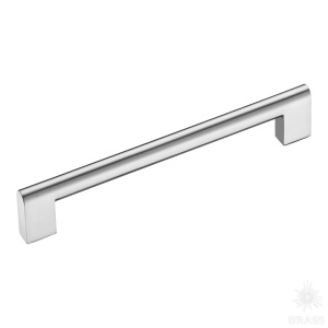 204160MP19 Ручка скоба, сатинированный хром 160 мм