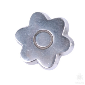 510A1 Ручка кнопка модерн, матовый хром