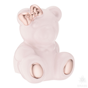 8274 T2-PGP Teddy girl Ручка кнопка Мишка, пудра/розовое золото