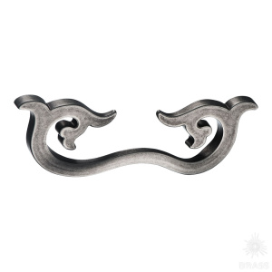 305128MP14 Ручка скоба, старое серебро 128 мм