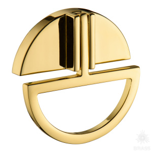 904-Gold Ручка кольцо, глянцевое золото 32 мм