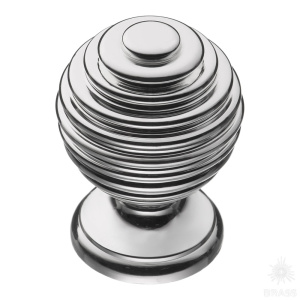 15.030.15 Ручка кнопка, глянцевое серебро