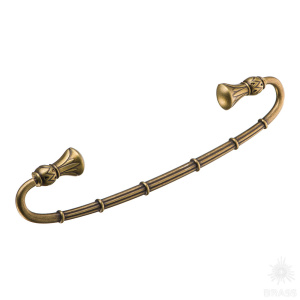 327128MP10 Ручка скоба современная классика, старая бронза 128 мм