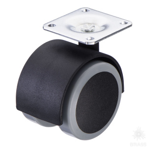 08.04.099-1 Сдвоенный ролик "LECCO" (мебельное колесо)