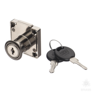 14.01.065-5 Накладной мебельный замок 850 с функцией "один ключ", никель