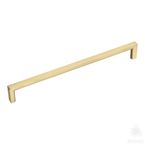 6763-020 Ручка рейлинг, матовая латунь 192 мм