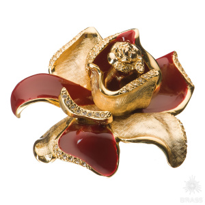 11.55 MO10 Ручка кнопка "Magnolia", глянцевое золото 24К