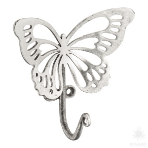 79055-АСр Крючок "Бабочка Эир" M (Античное серебро(АСр))