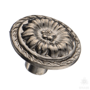 1091.0025.094 Ручка кнопка классика, старое серебро