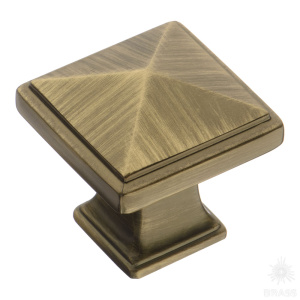 4222 0008 ABM Ручка кнопка, состаренная латунь