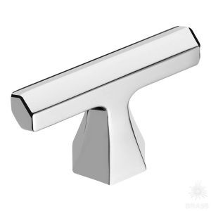 4108 001MP02 Ручка кнопка, глянцевый хром