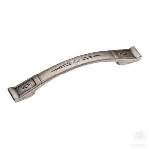 15.128.128.16 Ручка скоба, старое серебро 128 мм