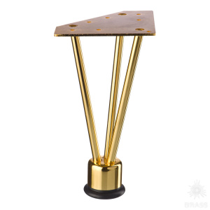 KAX-0740-0220-А09 Опора мебельная, цвет- глянцевое золото