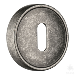 RO14N OSM ROSET Накладка с овальным отверстием для ключа, старое серебро