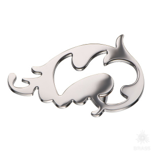 AG264/SX Ручка кнопка современная классика, глянцевый хром