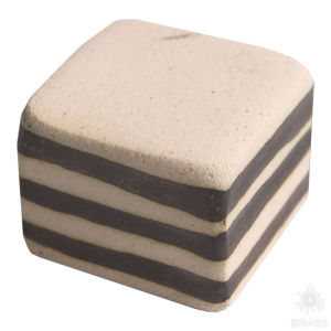 127A2 Ручка кнопка керамика, бело-чёрный