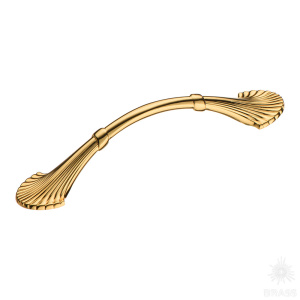 352096MP11 Ручка скоба, глянцевое золото 96 мм