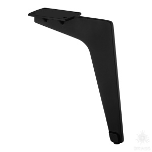 1330 0200 Matt Black Опора мебельная Milano, чёрный 200 мм