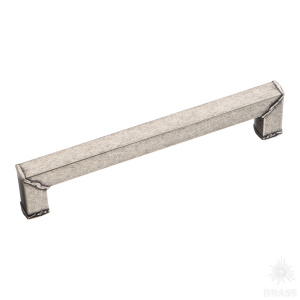 4587 0160 OSM Ручка скоба современная классика, старое серебро 160 мм