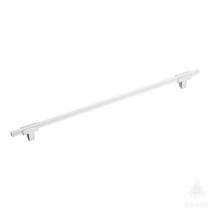 778-320-Chrome-White Ручка рейлинг, глянцевый хром/белый 320 мм