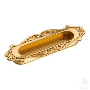 15.101.96.19 Ручка врезная, глянцевое золото 96 мм