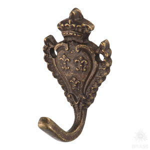 152030o Крючок мебельный, античная бронза