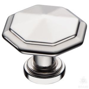 15.309.01.42 Ручка кнопка, глянцевый никель