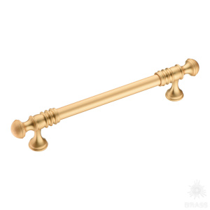 2146-61-160-052 Ручка скоба современная классика, матовое золото 160 мм