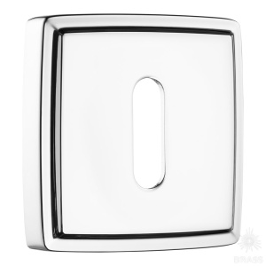 9163 MP02 ROOM ROSETTE Накладка с овальным отверстием для ключа, глянцевый хром (комплект 2 шт)