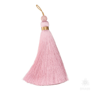 9261 Кисть из ниток полиэстер Fufus 12см/15мм PF1900 с бусиной Rose Gold Fusion