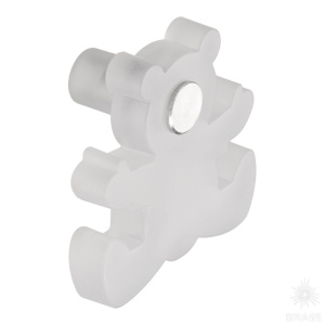 3017.0050.021.183 Ручка кнопка детская, мишка белый