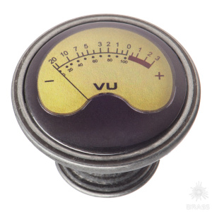 550PT80 Ручка кнопка — OLD METERS, старое серебро