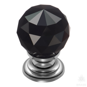 9992-433 Ручка кнопка с кристаллом, глянцевый хром