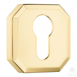9161 MP11 CYLINDER ROSETTE Накладка с цилиндрическим отверстием для ключа, глянцевое золото(ком 2шт)