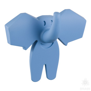 463025ST03 Ручка кнопка детская, слон голубой 