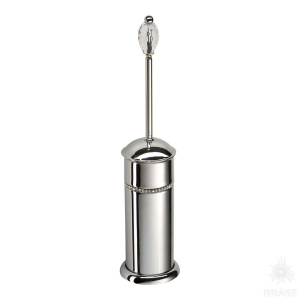 3504Y-71-005 Ёршик, латунь с  кристаллом Swarovski, глянцевый хром