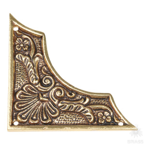 C25701 Накладка декоративная угловая, латунь