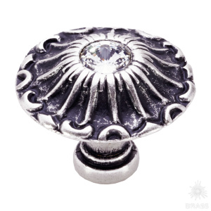 15.304.24 SWA 16 Ручка кнопка, старое серебро