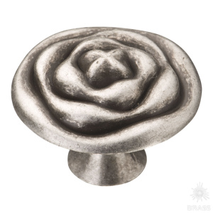 107-Silver Ручка кнопка современная классика, серебро