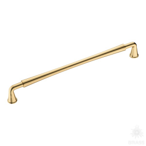 543-224-Gold Ручка скоба, глянцевое золото 224 мм