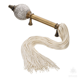 SULTAN-41-128-BLACK-KREM Ручка скоба, античная бронза 128 мм