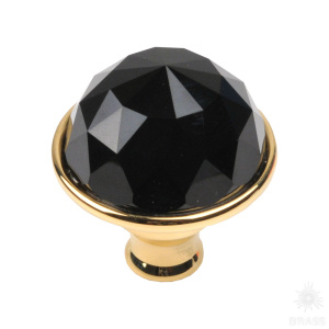 0Z5741.BN0.00 Ручка кнопка с кристаллом Swarovski, глянцевое золото